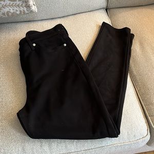Banana Republic Black Faux Suede High Rise Skinny Pant